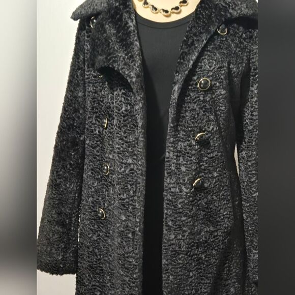 WHAT GOES AROUND COMES AROUND Black Coat Jacket S Anthropologie. GC - Picture 14 of 16